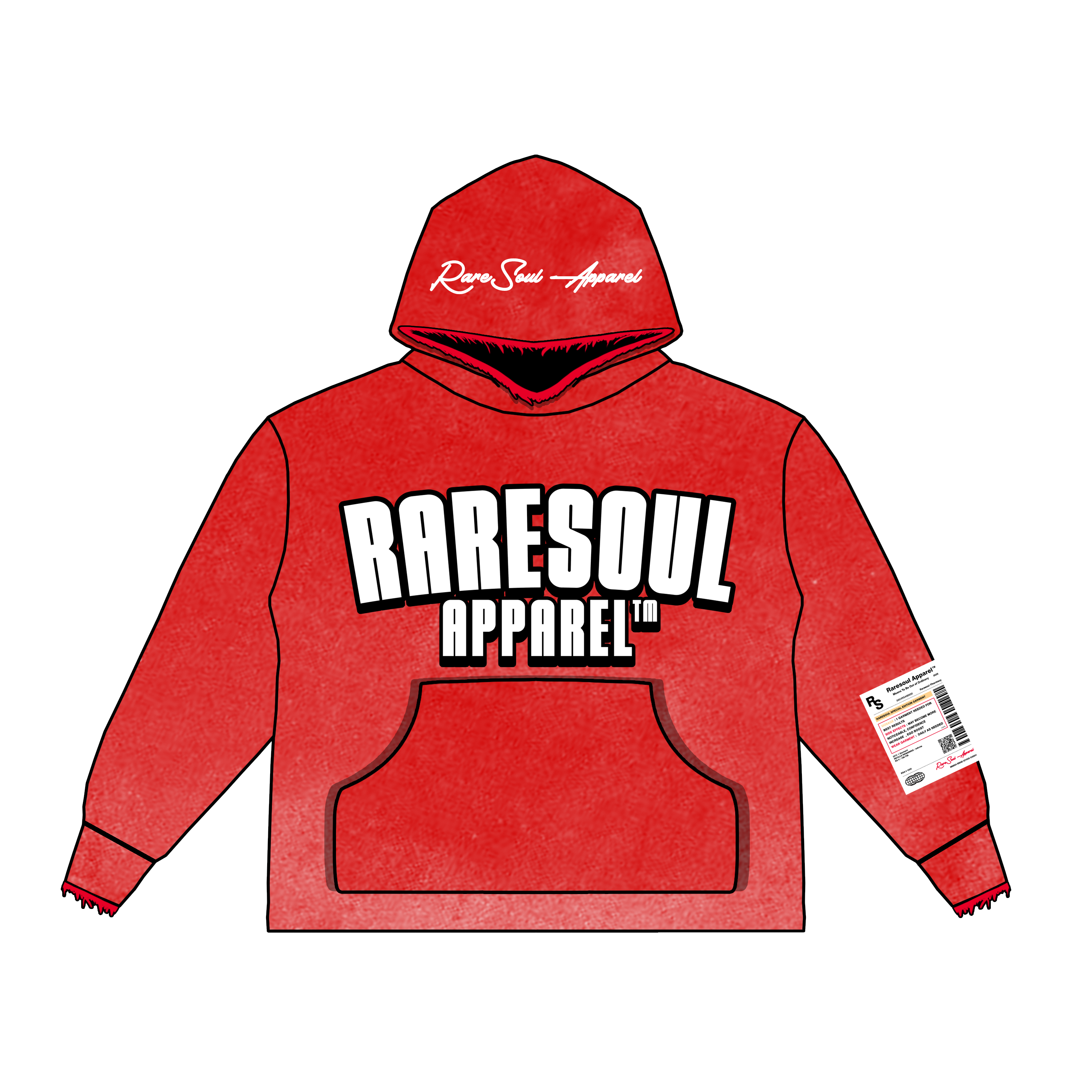 Red Script Hoodie